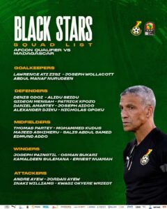 Black Stars squad