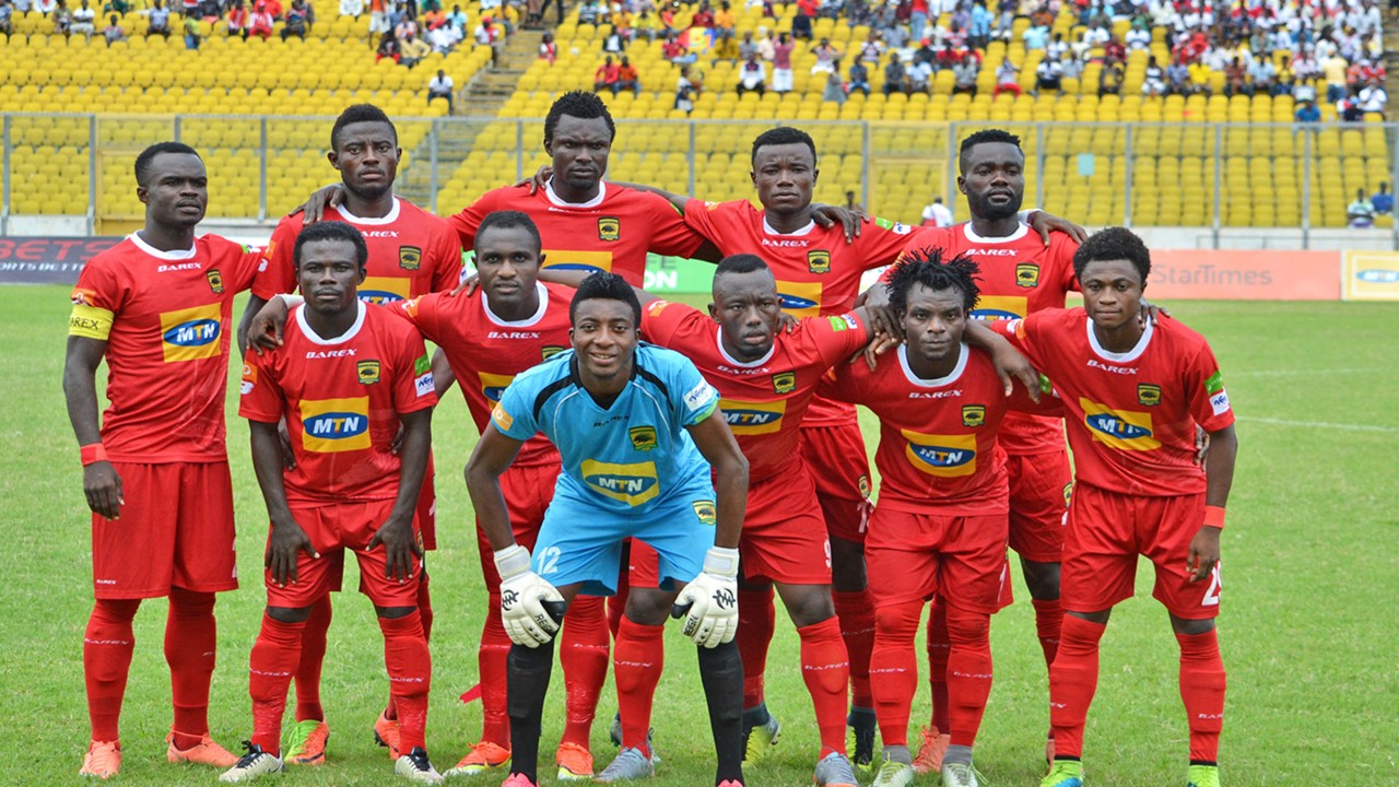 Asante Kotoko squad for Pacific Heroes friendly