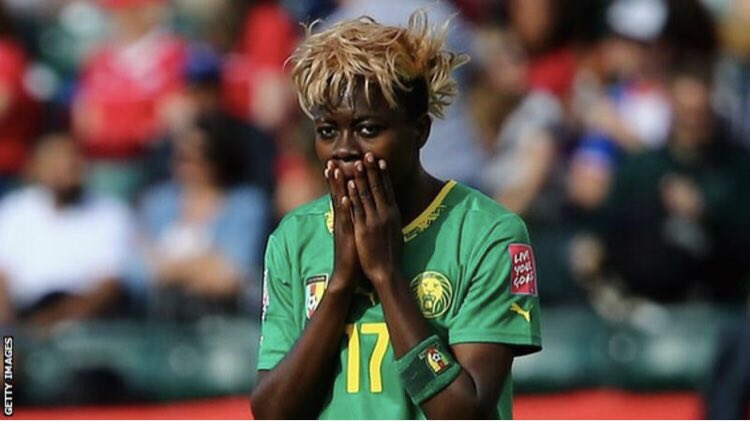 Cameroonian player Gaelle Enganamouit's home was vandalized