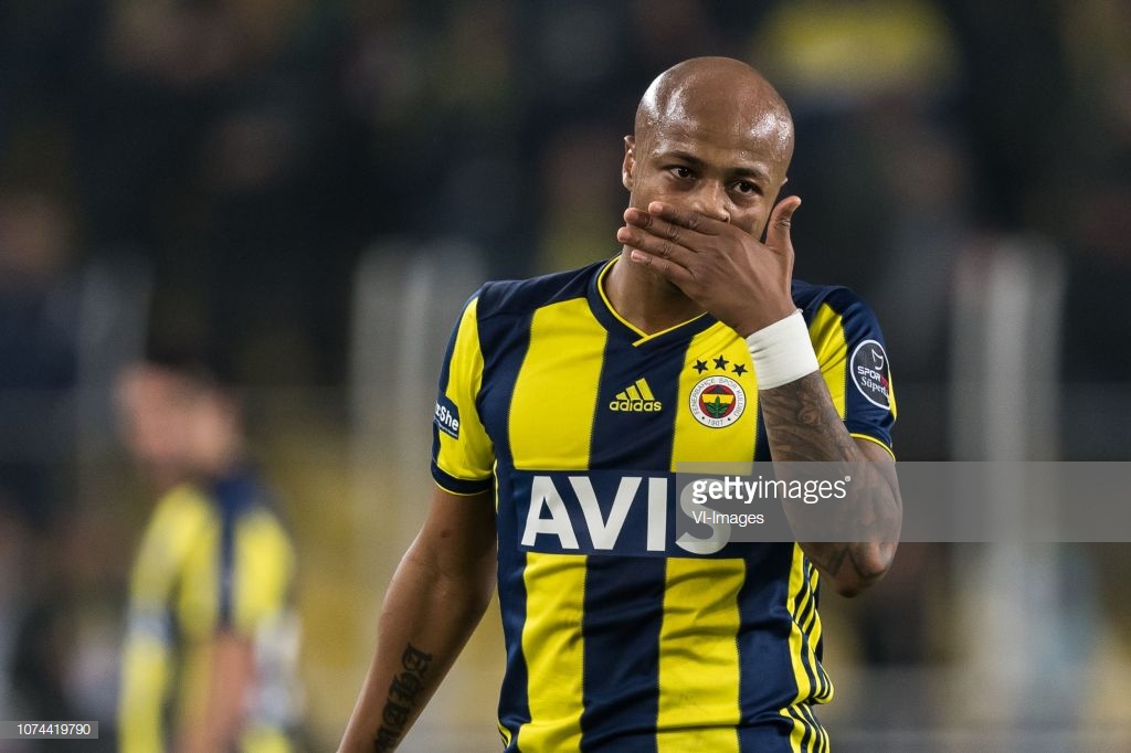 Fenerbahce fans don't want their club to sign Andre Ayew permanently