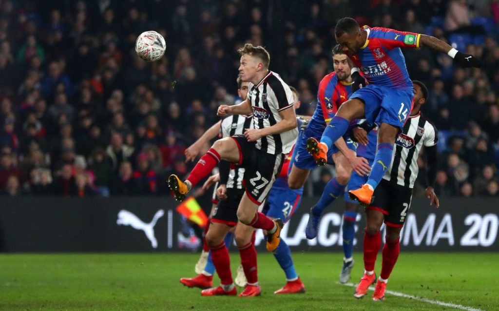 Jordan Ayew heads in Schlupp's cross to secure late win for Crystal Palace