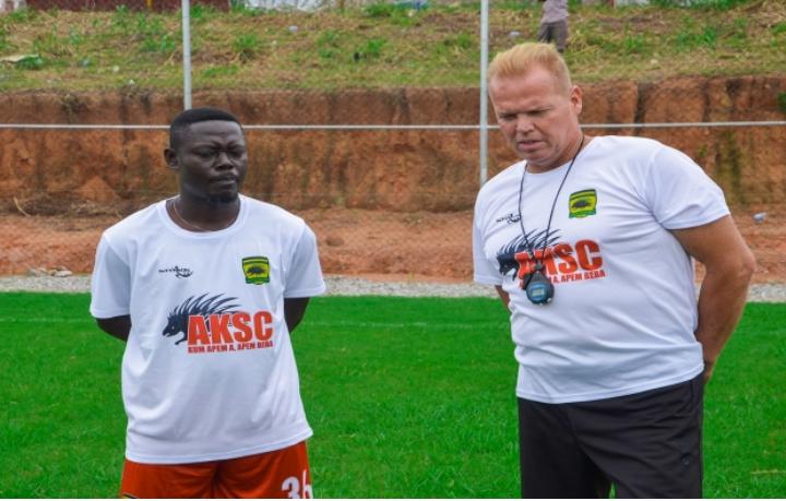 Pictures: Asante Kotoko first training session under new coach Zachariassen