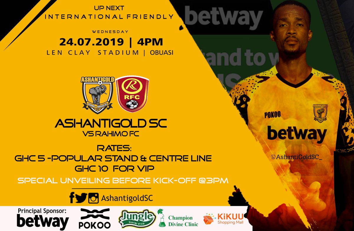 Ashantigold to play Rahimo FC in friendly game