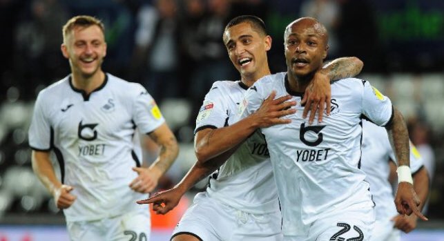 Andre Ayew earns praise from Swansea boss after brace
