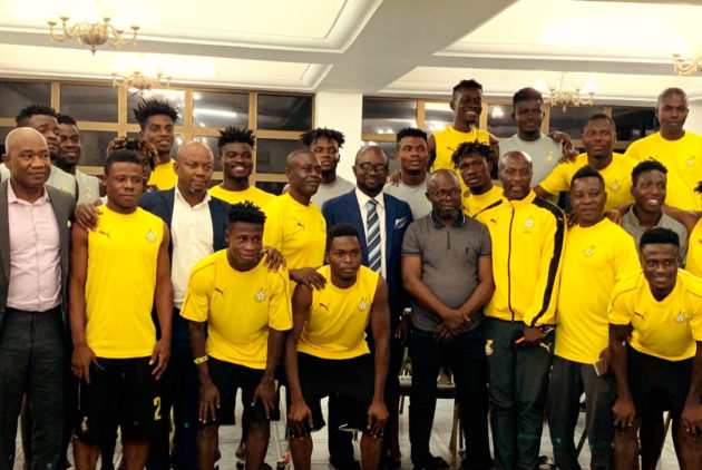 GFA President Kurt Okraku visits Black Meteors camp