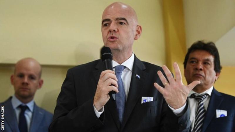 Fifa President Infantino announces plan to raise $1bn for Africa