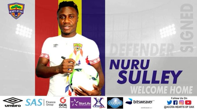 Hearts of Oak complete signing of defender Nuru Sule