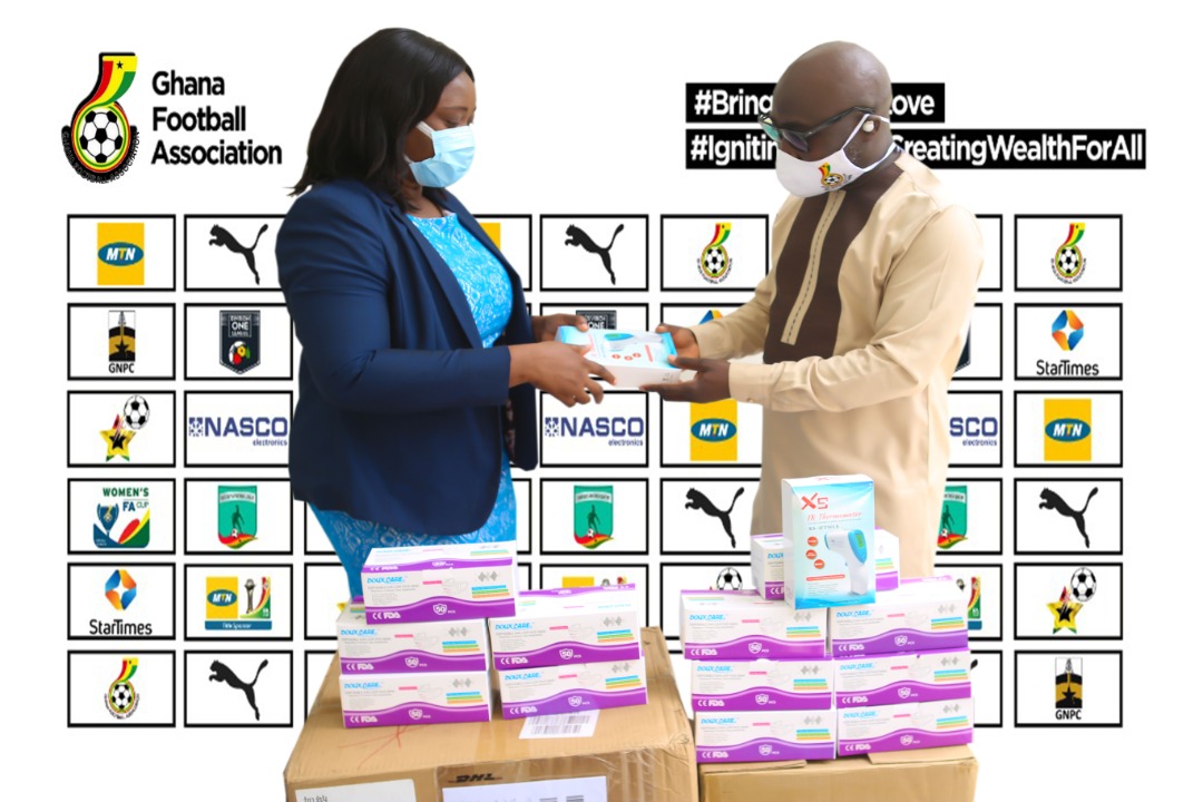 StarTimes donate PPEs to GFA Staff