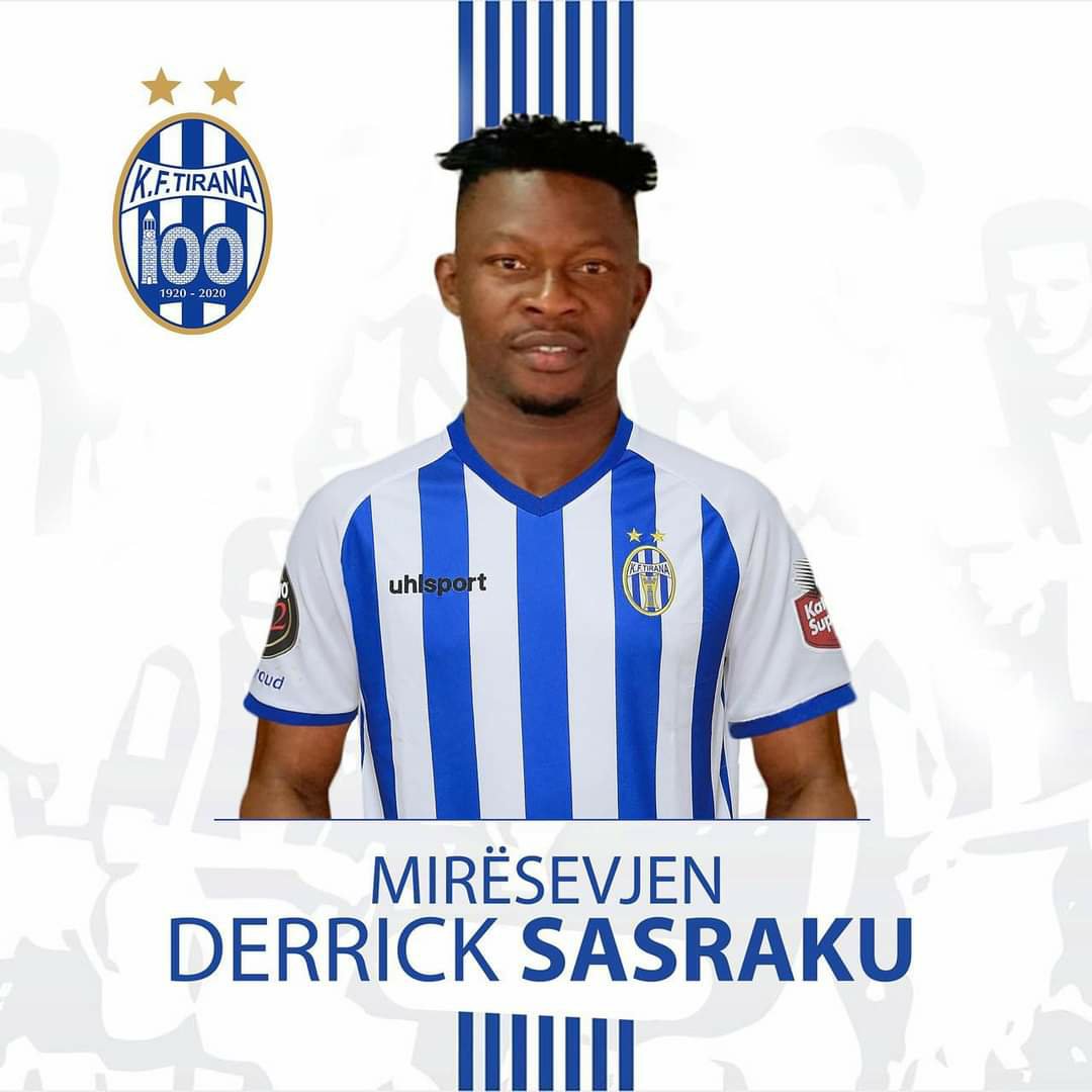 KF Tirana announce signing of striker Derrick Sasraku