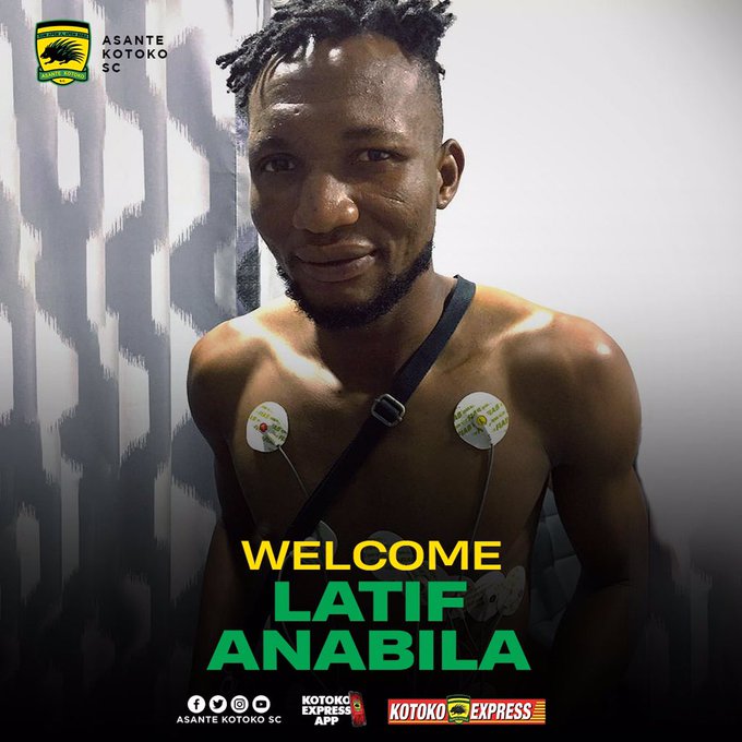 OFFICIAL: Asante Kotoko announce the signing of Latif Anabila