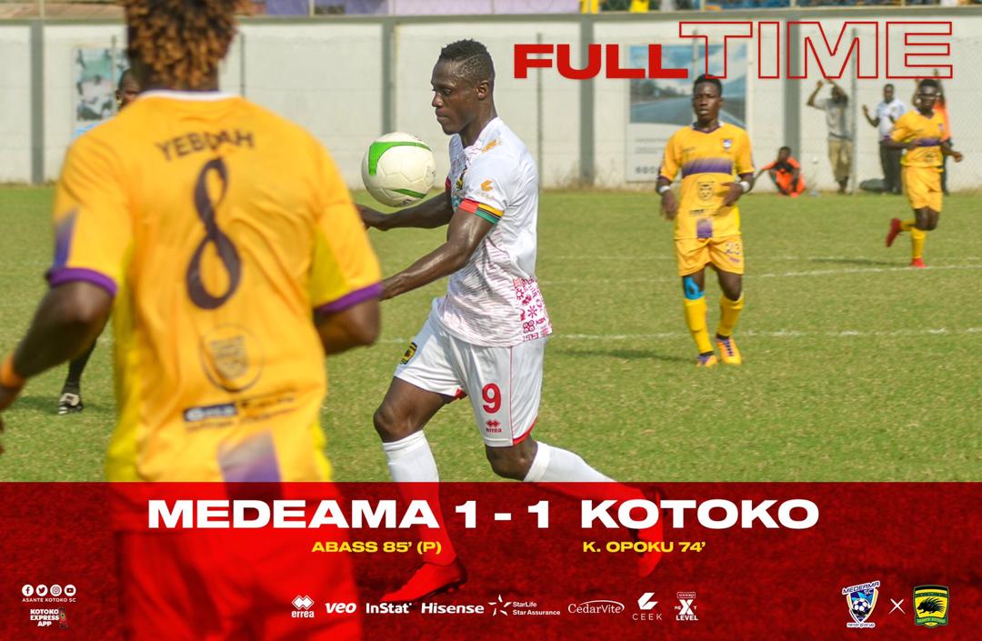 Medeama, Asante Kotoko settle for a draw