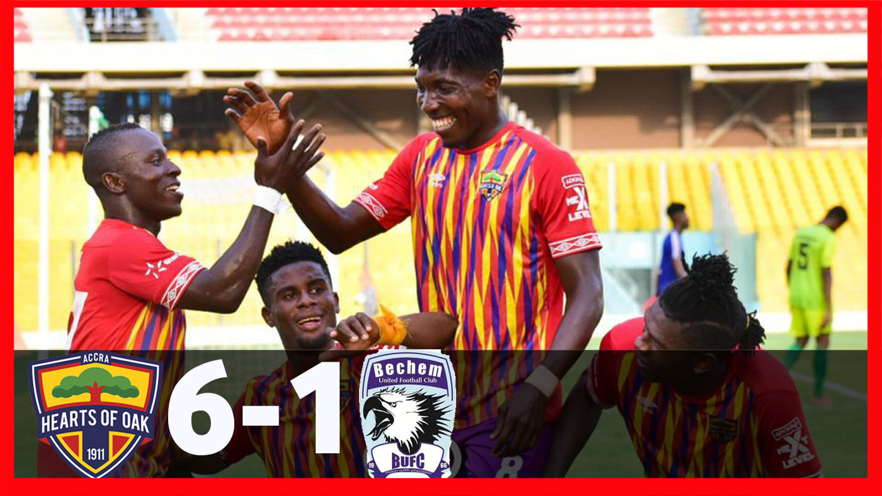 Highlights: Hearts of Oak 6-1 Bechem United | Ghana Premier League