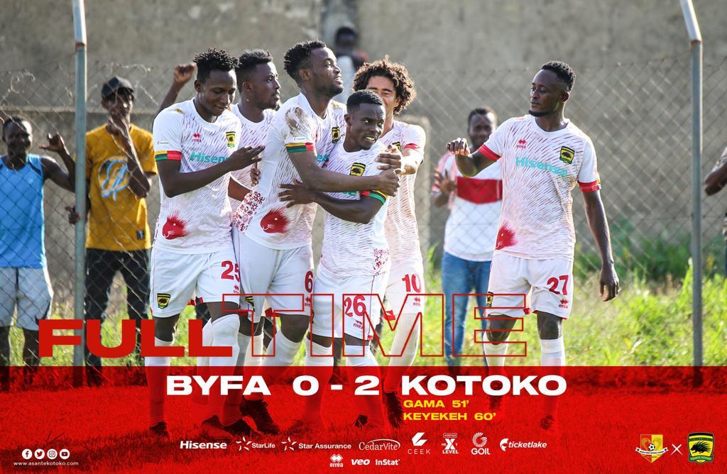 Watch Highlights: Asante Kotoko beat BYFA in Bekwai