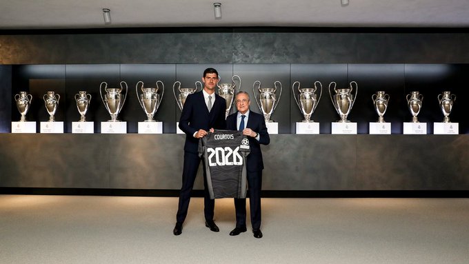 Thibaut Courtois signs new contract with Real Madrid