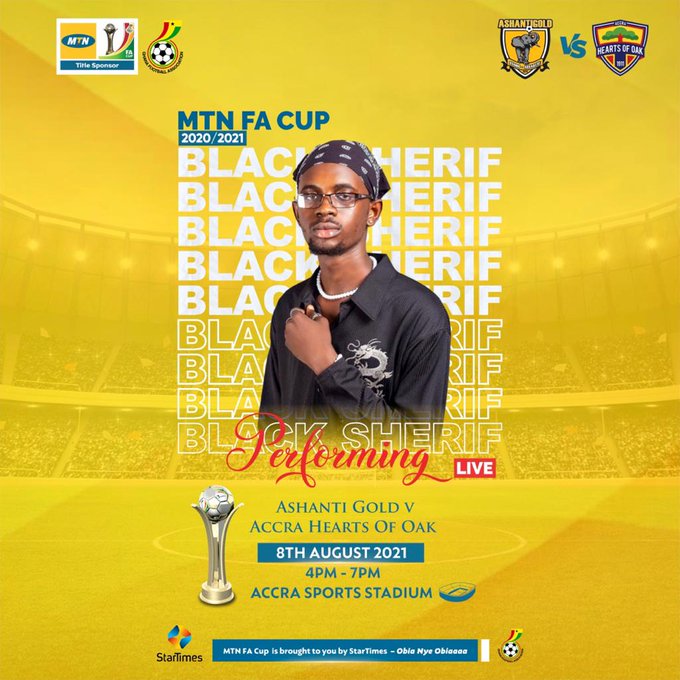 OFFICIAL: Black Sherif to perform at MTN FA Cup final in accra