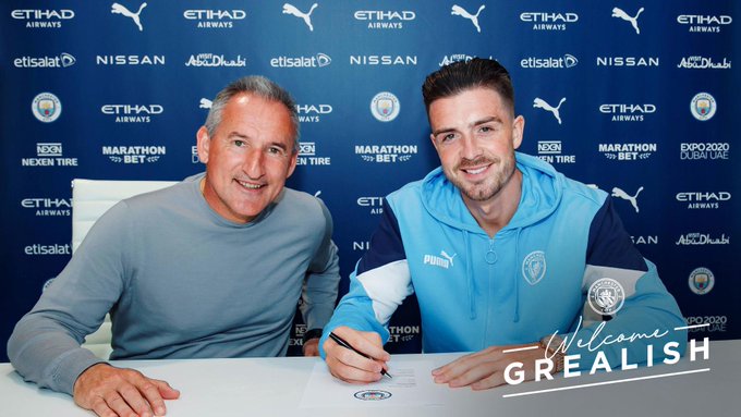 Breaking News: Machester City announce signing of Jack Grealish