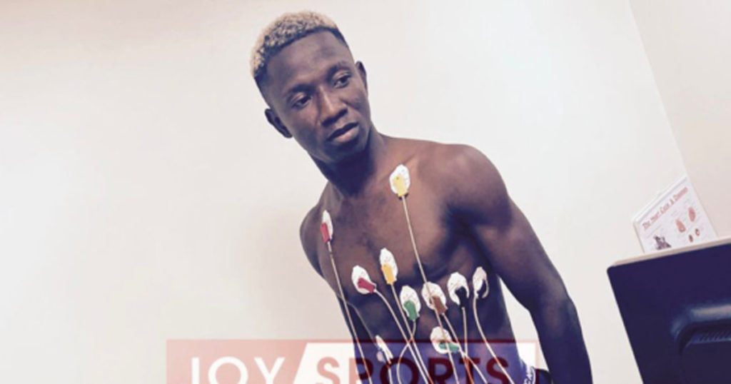 PHOTO: Imoro Ibrahim undergoes Al Hilal medicals in Sudan