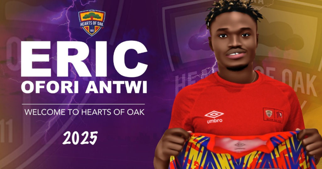 Hearts of Oak sign goalkeeper Eric Ofori Antwi