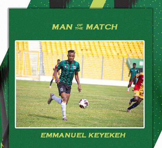 Emmanuel Keyekeh wins Man of the Match in Sarmarex draw with Hearts of Oak