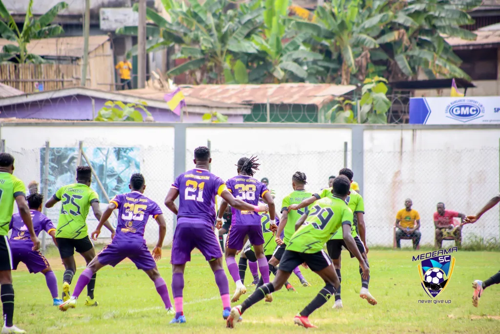 Dreams FC defeat Medeama 2-1 at the Theatre of Dreams in Dawu.