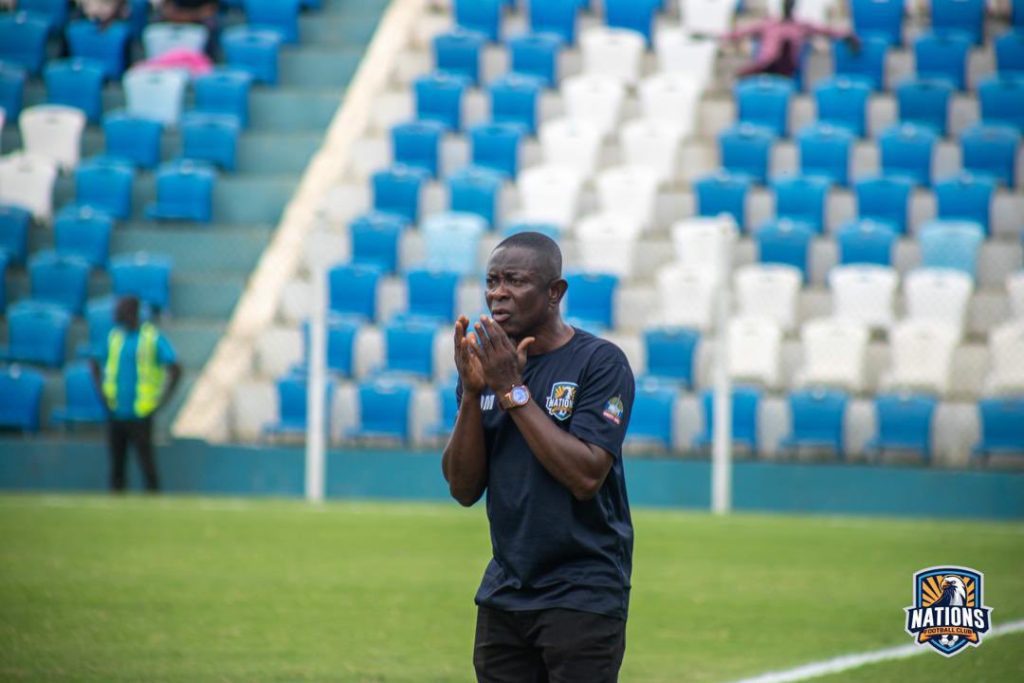 Coach Kassim Mingle remains confident in Nations Fc amidst challenging start to Ghana Premier League