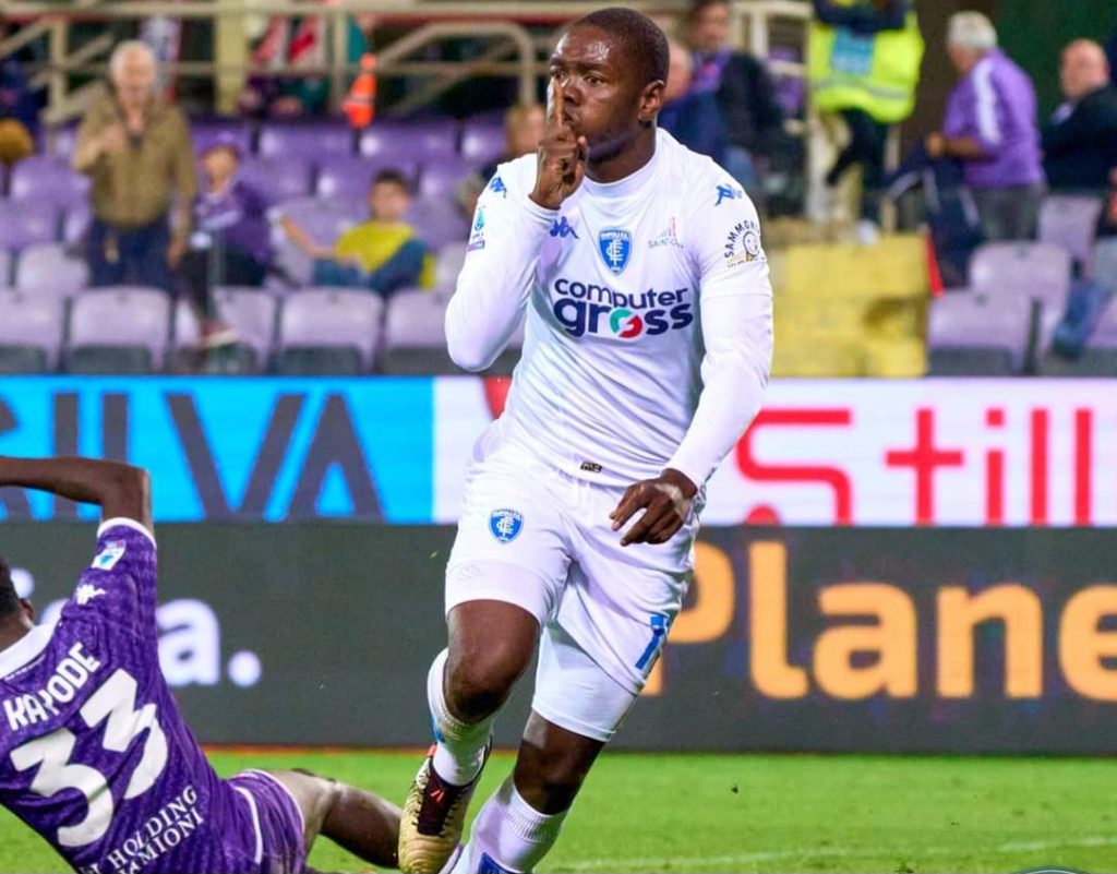 Emmanuel Gyasi’s scores for Empoli in their win over Fiorentina