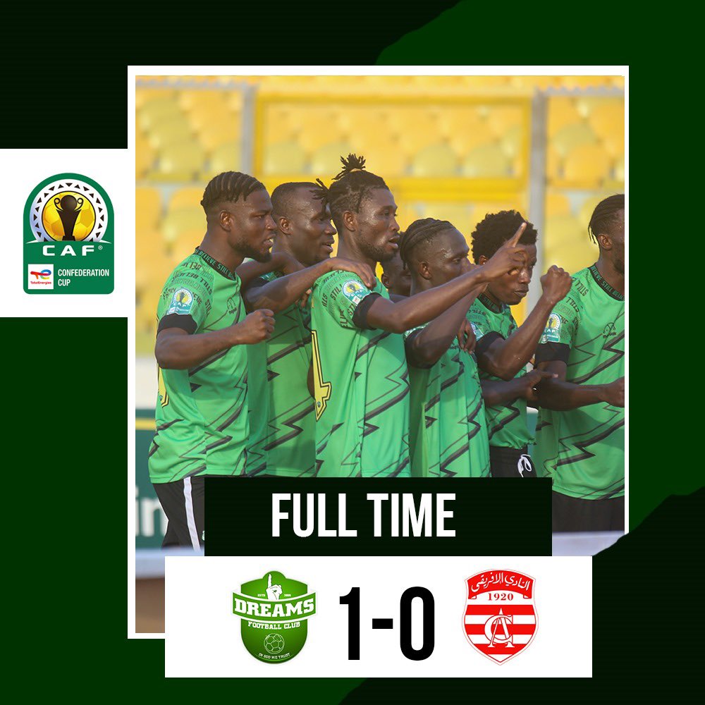 CAF Confederations Cup : Dreams FC humble Club Africain.