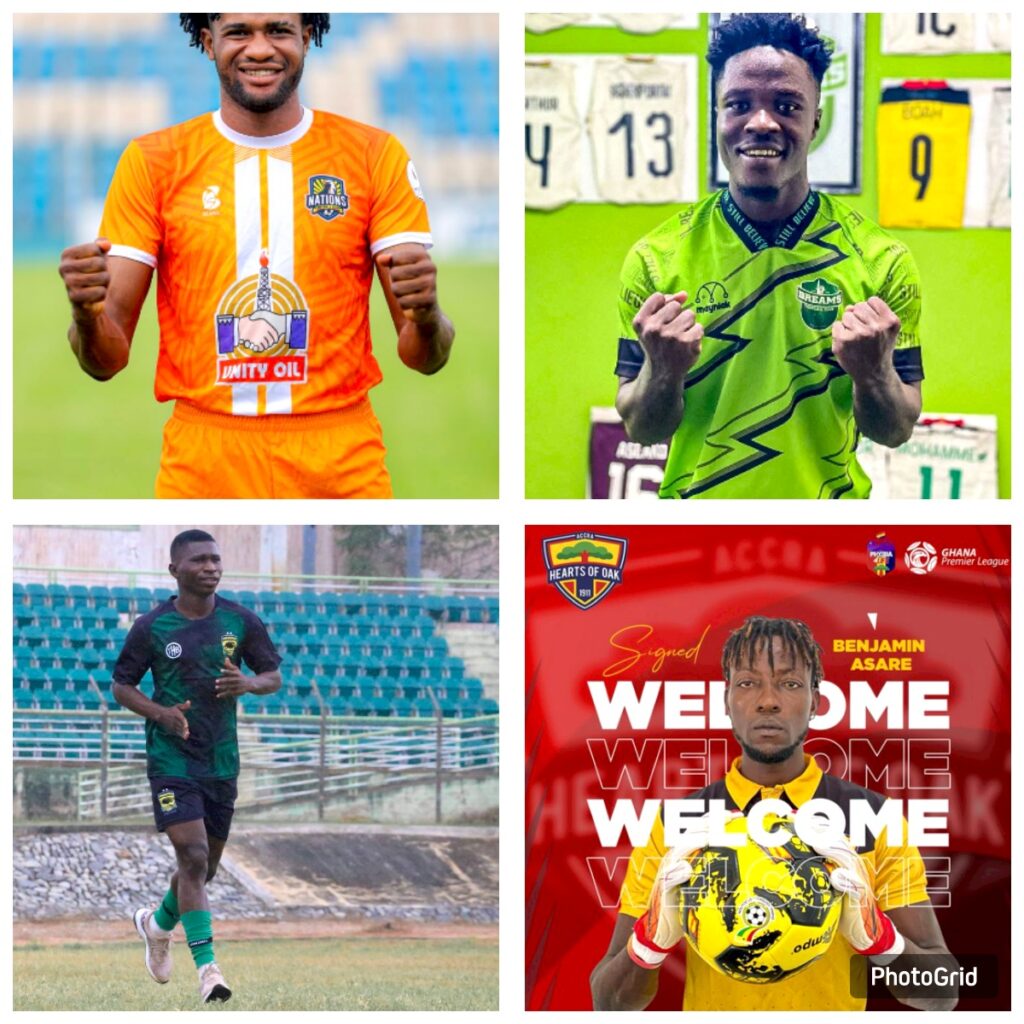 GHPL : Kotoko, Hearts of Oak, Samartex dominate 2024/2025 transfer window.