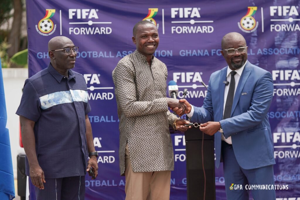 Eight Regional FAs receive pickup trucks from GFA