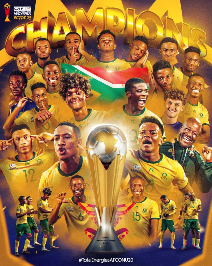 AFCON U20 : South Africa crowned champions after beating Morocco