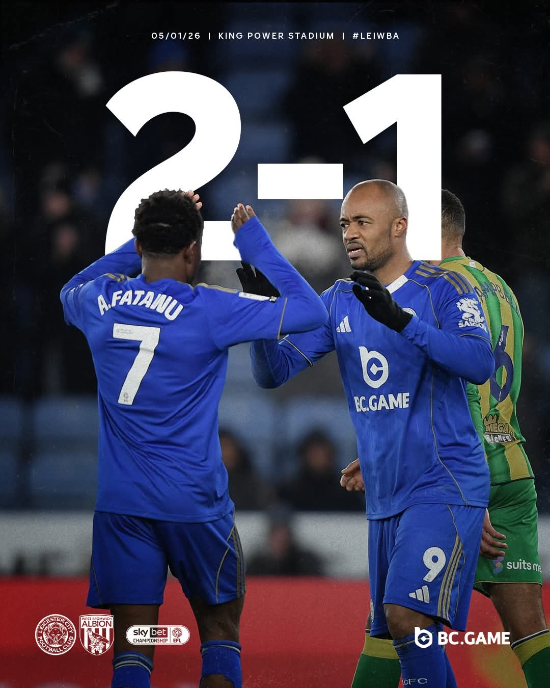 Ayew and Fatawu Fire Leicester City to Dramatic Win Over West Brom • Sahara Football
