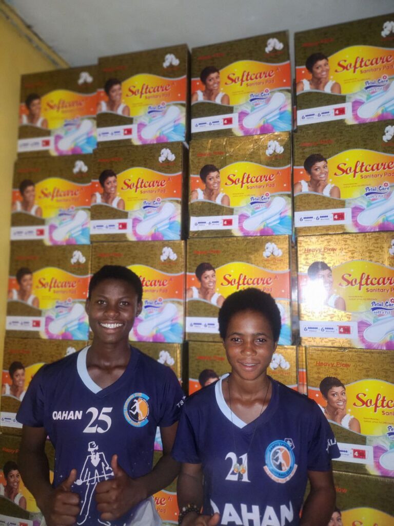 Cabfix Ladies FC receive additional 200 boxes of Softcare Pads from Office of the Vice President to expand nationwide outreach